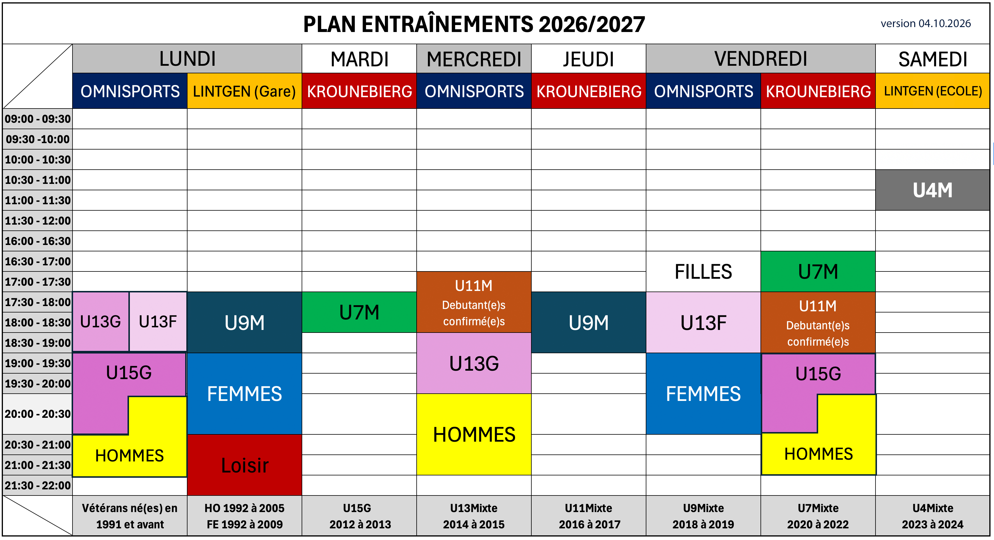 Trainingsplan 2026-2027 (Version 04.10.2026)
